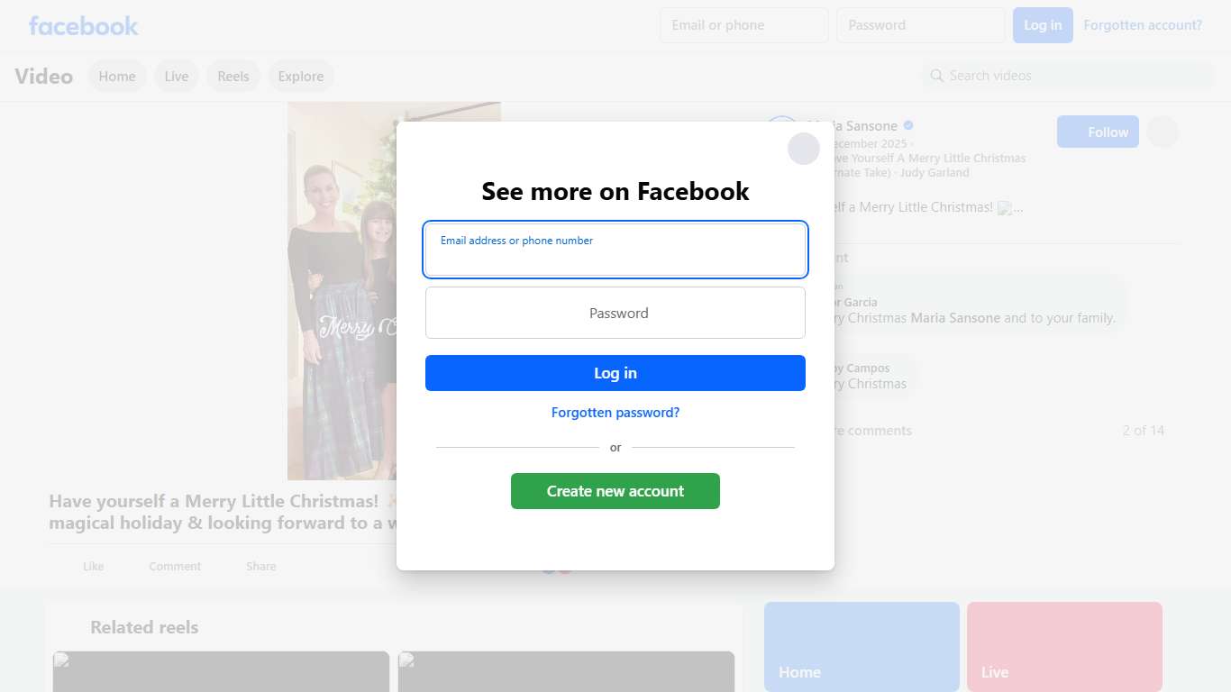 Have yourself a Merry Little Christmas! ✨ . Wishing you and yours a magical holiday & looking forward to a wonderful 2026 for all of us! ✨❤️🥂 xo Maria, Josh, Grace & Bennie Maria Sansone Facebook